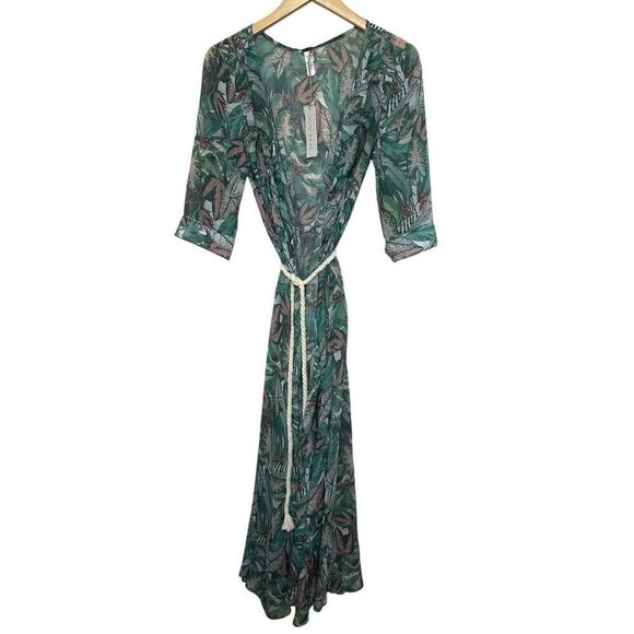 NWT PHAX -Jungle Kimono Cover Up Size: S - Picture 3 of 6